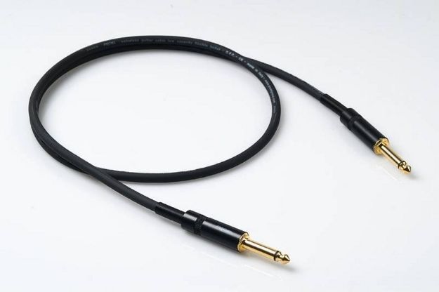 Picture of Proel  Guitar Lead  TS > TS  2m  Spiral Shield  BLACK