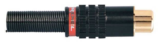 Picture of RCA Connector Cord Plug FEMALE RED