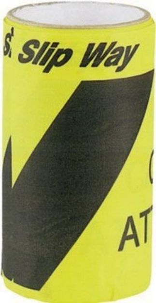 Picture of Hazard Tape  Twin Strip Adhesive  BLACK /YELLOW