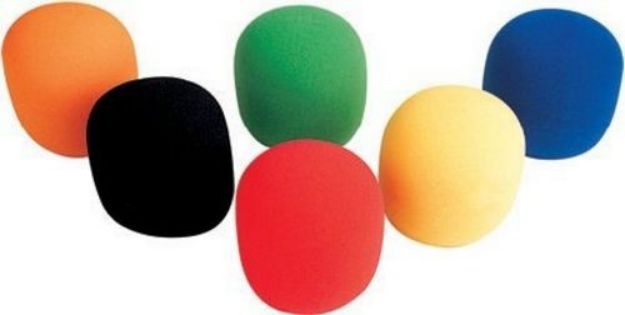 Picture of Proel  Handheld Mic Windscreen Foam  6 Pack  LARGE  COLOURS