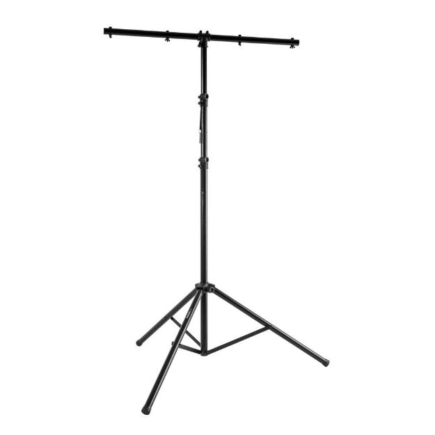 Picture of Aluminum lighting stand with a horizontal “T” bar