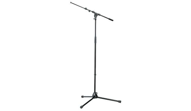 Picture of K&M  Floor Mic Stand  Tall+Boom  3/8" Thread  BLACK