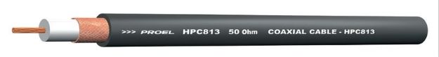 Picture of Proel  Bulk RF Cable  Coaxial  RG58 50 Ohm  1 Shield  BLACK