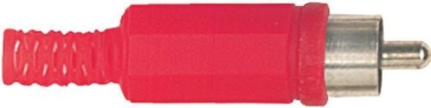 Picture of RCA Connector Cord Plug MALE RED