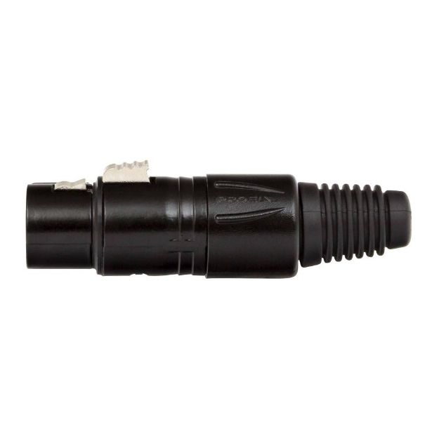 Picture of XLR Connector  5 Pin  Cord Plug  FEMALE  BLACK