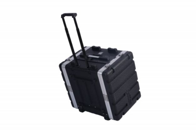 Picture of ABS 19" Rack Case 8U 2 Lids Trolley Style
