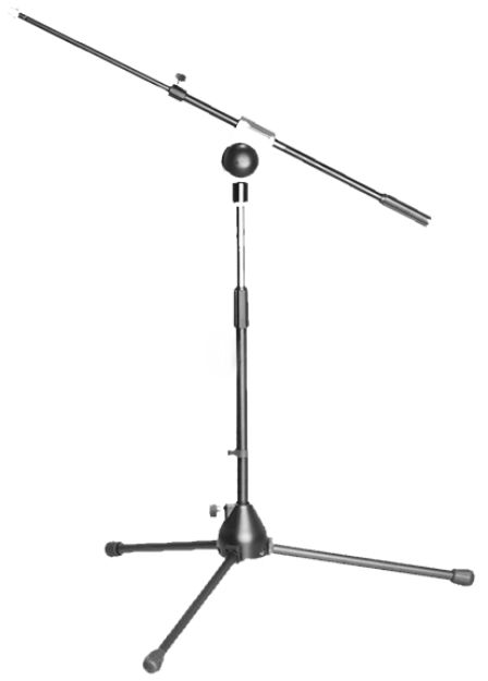 Picture of Jansen Low level microphone Boom stand 35-52cm BLACK