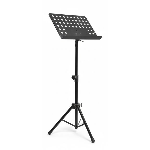 Picture of Jansen Music Stand Tripod Legs + Perforated Steel Top BLACK