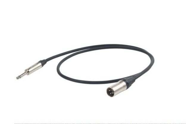 Picture of Proel XLR Input Lead MXLR > TS 10m 95% Braid Shield BK