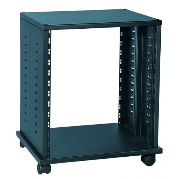Picture of Proel Steel 19" Rack 30U Side Vents + Castors BLACK