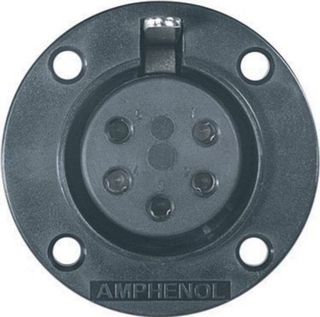 Picture of Amphenol EP Connector 5 Pin Panel Mount FEMALE
