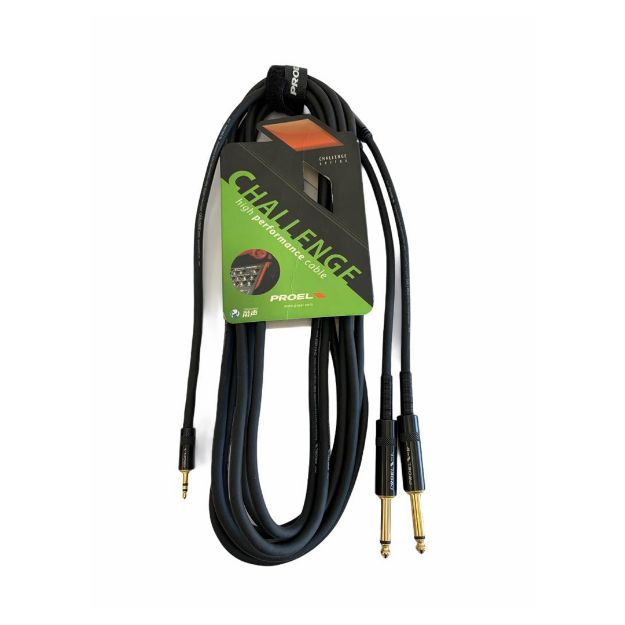Picture of Challenge Stereo Split Lead 3.5mm TRS > 2 x 6.3mm TS 5m
