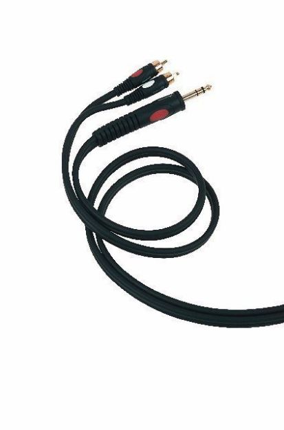 Picture of Die Hard Stereo Split Lead TRS > 2 x MRCA 3m GOLD