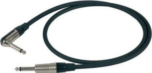 Picture of Proel Guitar Lead TS > 90ºTS 5m 90% Braid Shield BK
