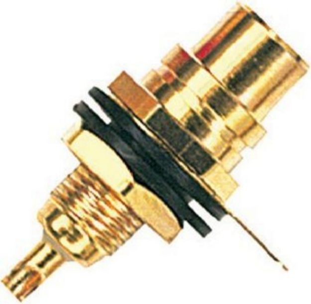 Picture of RCA Connector Panel Mount FEMALE BLACK