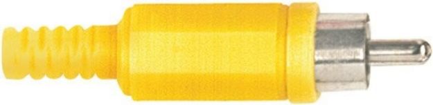 Picture of RCA Connector Cord Plug MALE YELLOW
