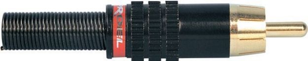 Picture of RCA Connector Cord Plug MALE RED