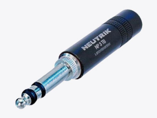 Picture of Neutrik BPO Stereo Jack Connector 6.35mm Cord Plug MALE