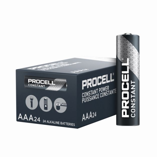 Picture of Procell CONSTANT Alkaline Battery 1.5V AAA Size 24 Pack