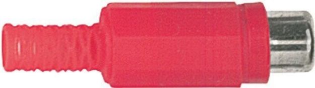 Picture of RCA Connector Cord Plug FEMALE RED