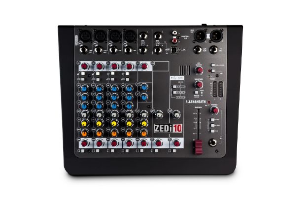Picture of ZEDi 10 Mixer 4 Mono+2 Stereo 2 Aux 4Track USB Interface