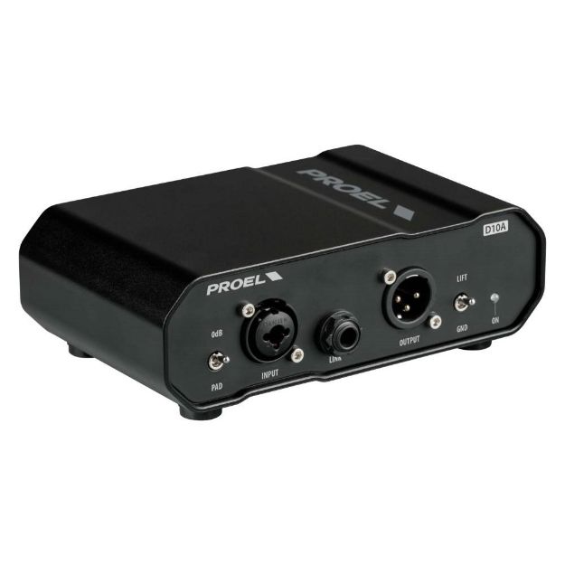 Picture of Proel Active 1 channel DI box 26 dB Attenuation PAD