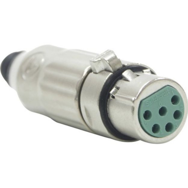 Picture of Switchcraft Quick-fit XLR - all metal (female) - 6 pole
