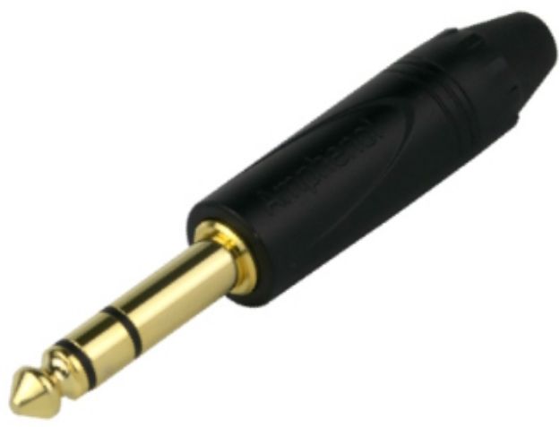 Picture of Amphenol 6.3mm TRS Stereo Jack Connector Cord Plug MALE