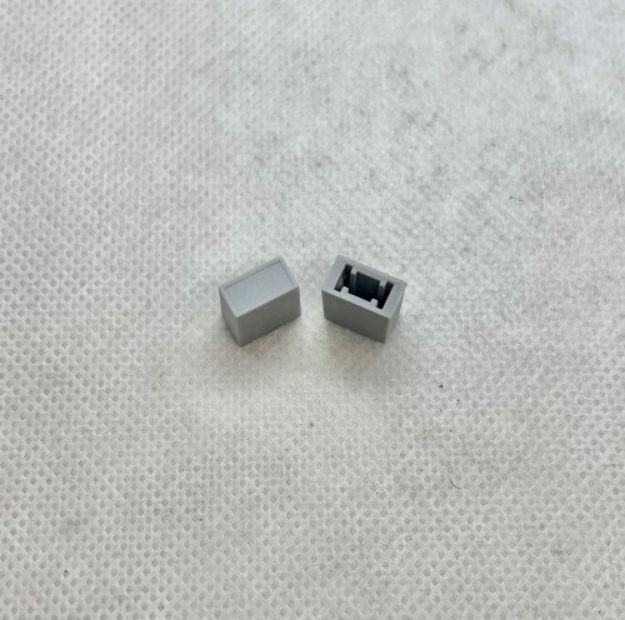 Picture of A&H Push Button Square Grey 10 x 5mm