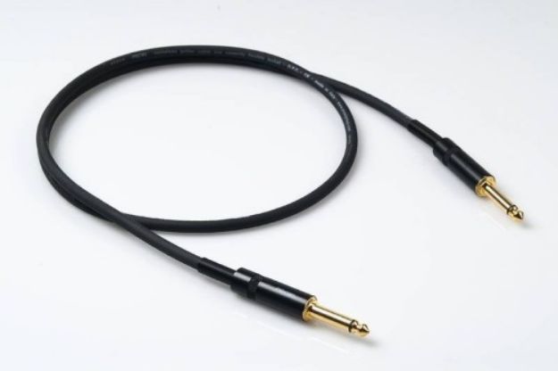 Picture of Proel Guitar Lead TS > TS 1m Spiral Shield BLACK