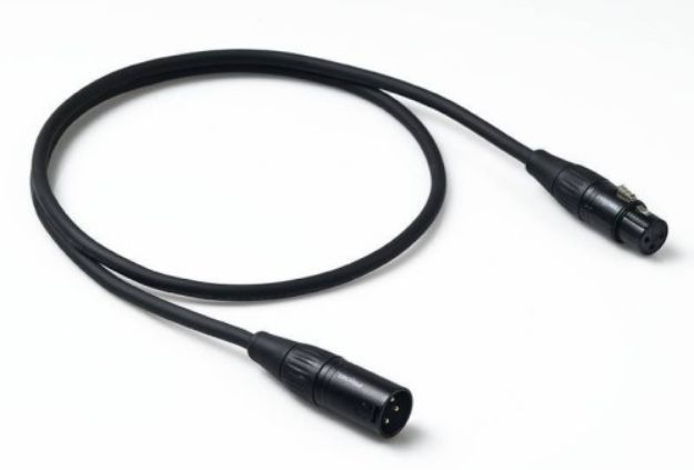 Picture of Proel Mic Lead FXLR > MXLR 1 Metre Spiral Shield BLACK