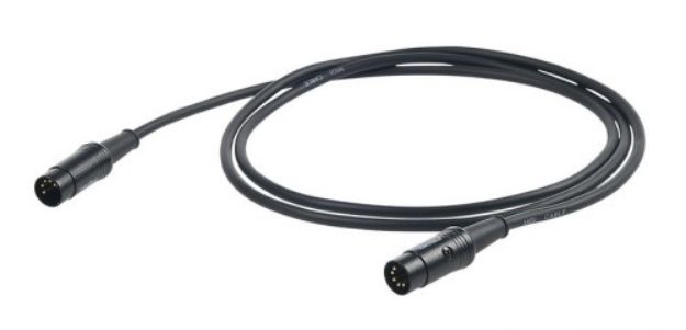 Picture of Proel Midi Lead MDIN5 > MDIN5 1.5m BK