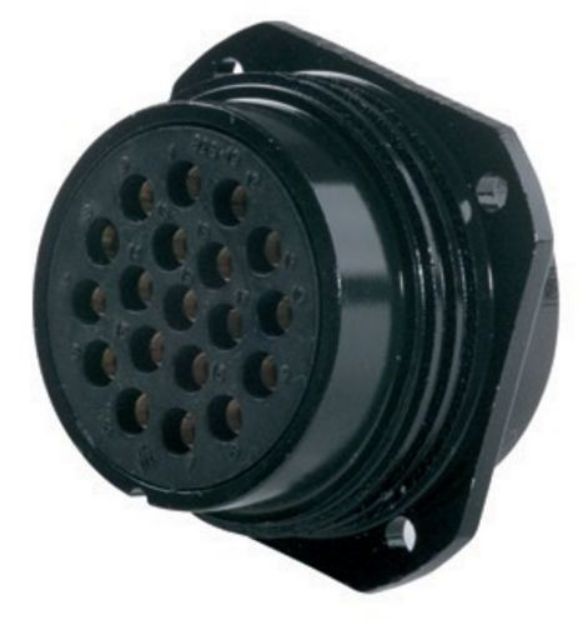 Picture of Socapex Connector 19 Pin Panel Mount FEMALE