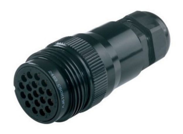 Picture of Socapex Connector 19 Pin Cord Plug FEMALE
