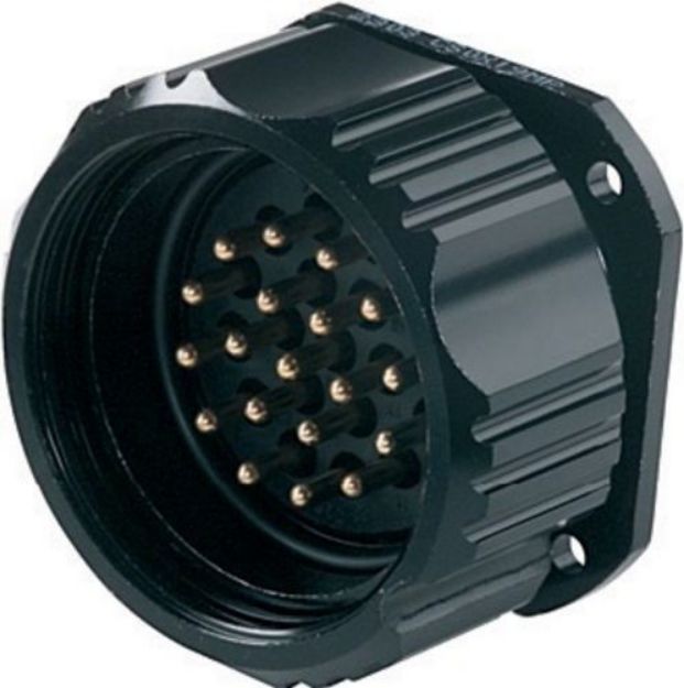 Picture of Socapex Connector 19 Pin Panel Mount MALE