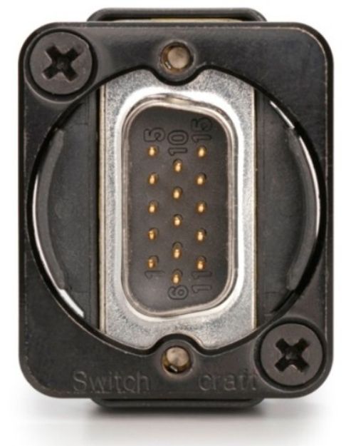 Picture of Switchcraft 15 Pin HD DSUB Panel Mount MALE-MALE