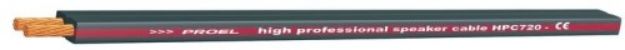 Picture of Proel Bulk Speaker Cable Flat Hi Fi 2 x 4.17mm² BK