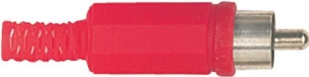 Picture of RCA Connector Cord Plug MALE RED