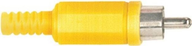 Picture of RCA Connector Cord Plug MALE YELLOW