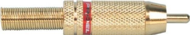 Picture of RCA Connector Cord Plug MALE RED