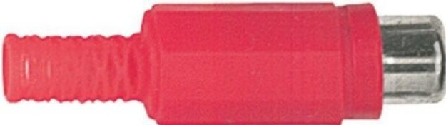 Picture of RCA Connector Cord Plug FEMALE RED