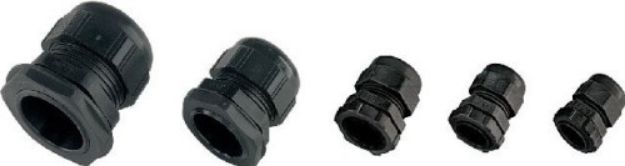 Picture of Cable Strain Relief Gland 9 > 14mm BLACK