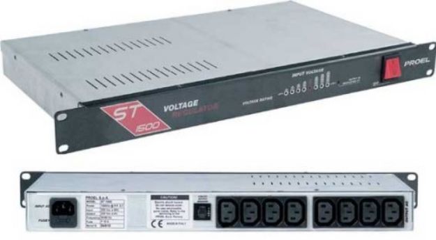 Picture of Proel 19" Rack Mains Voltage Regulator 1.5kW Rated Out 1U