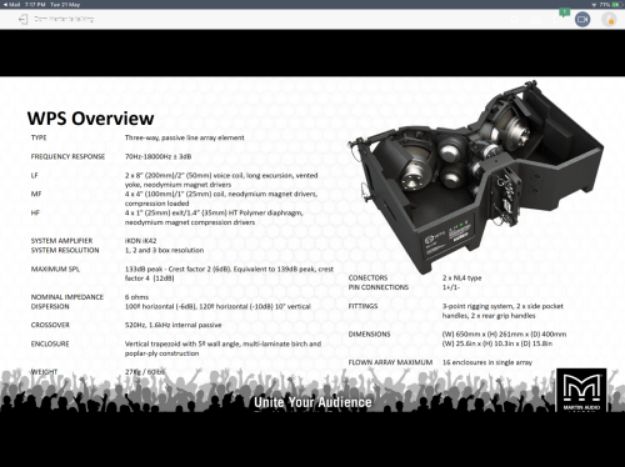 Picture of Martin Wavefront Precision 3 way passive line array element